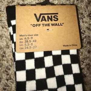 NWT Vans Checkerboard Crew Socks